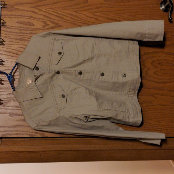 NWT, NorthCrest khaki-color stretch jean jacket, sz women's M - Picture 1 of 4